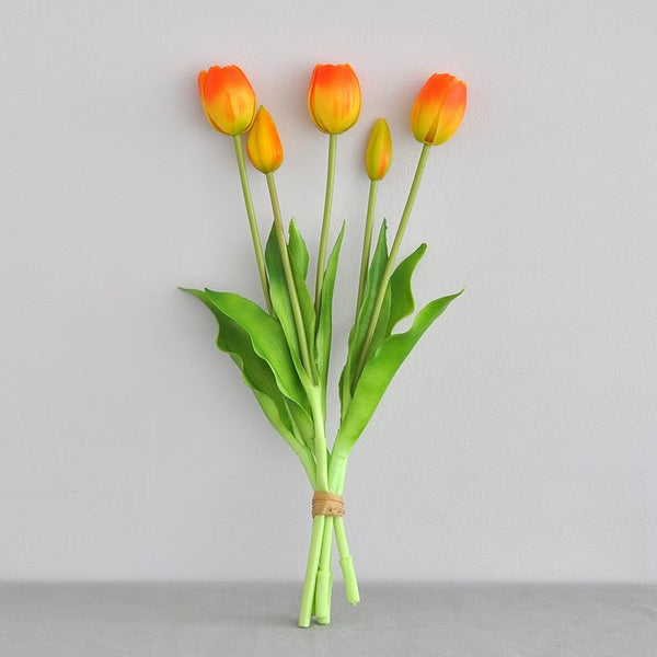 Tulip Stems x 5 - Orange