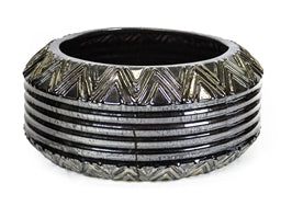 Ceramic Bowl In  Gun Metal