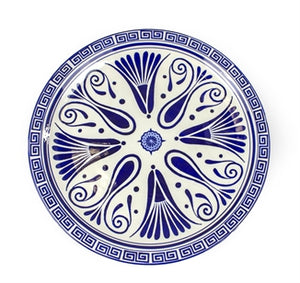 Blue and White Decorative Ceramic Plate