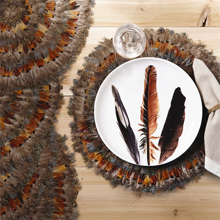 Pheasant Round Decorative Placemat Charger