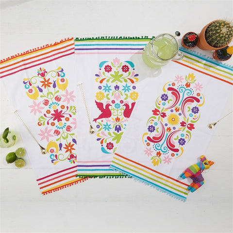 Otomi Dish Towel with Cocktail Spoon