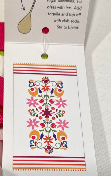 Otomi Dish Towel with Cocktail Spoon