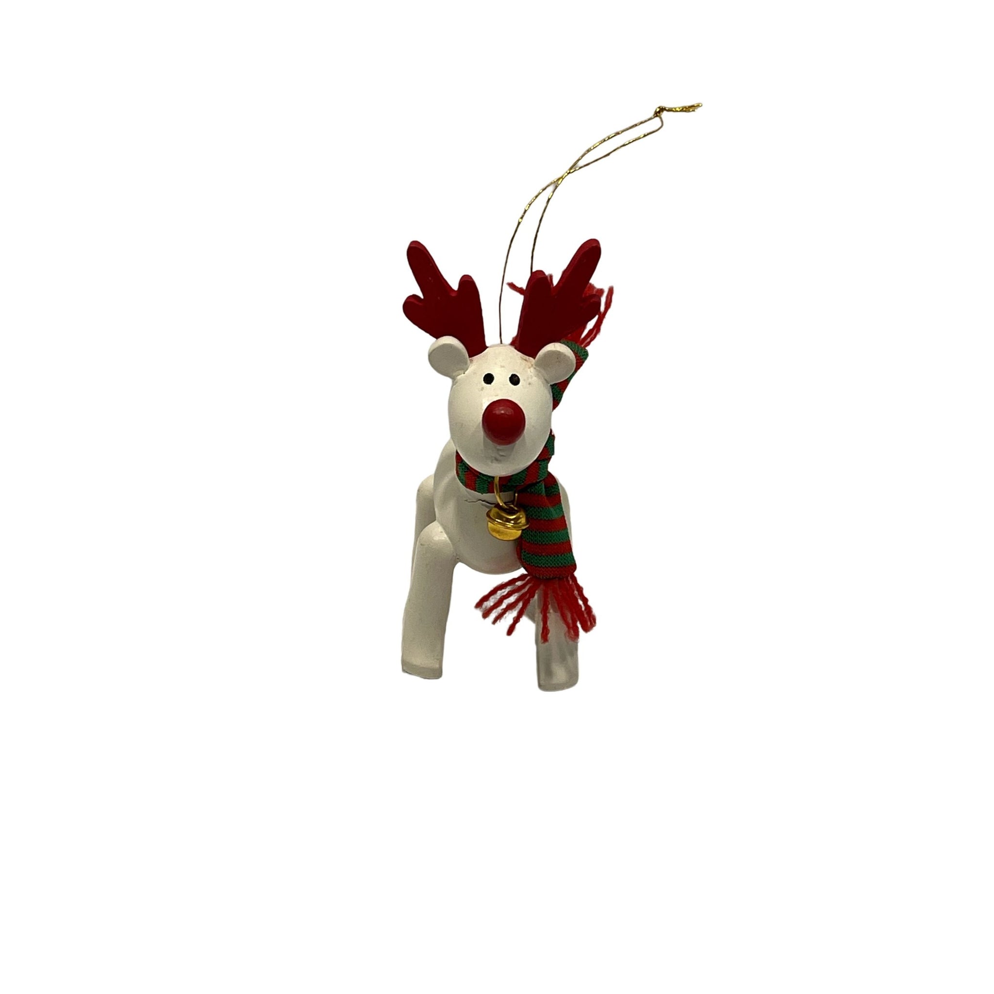 VINTAGE 1987 AVON Collectible Christmas Ornament Wood Reindeer -Great Condition