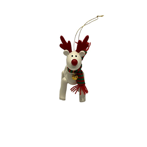 VINTAGE 1987 AVON Collectible Christmas Ornament Wood Reindeer -Great Condition