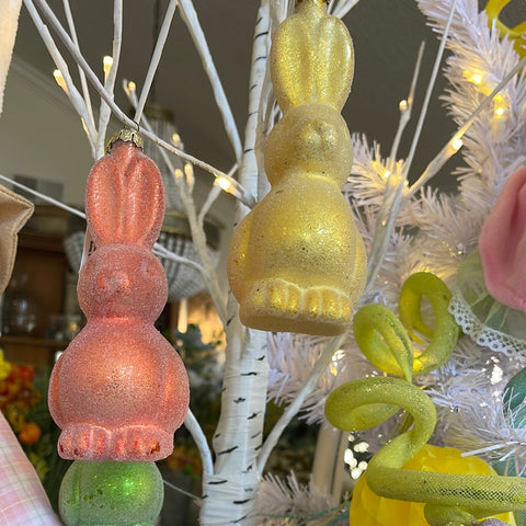 Ornament Glass Micro Beaded Rabbit