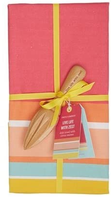 Life with Zest Dish Towel with Citrus Reamer